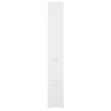vidaXL Ντουλάπι Μπάνιου Λευκό 25x26,5x170cm από Επεξεργασμένο Ξύλο