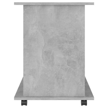 vidaXL Ντουλάπι Τροχήλατο Γκρι Σκυρ. 60x45x60cm από Επεξ. Ξύλο 1 τεμ.