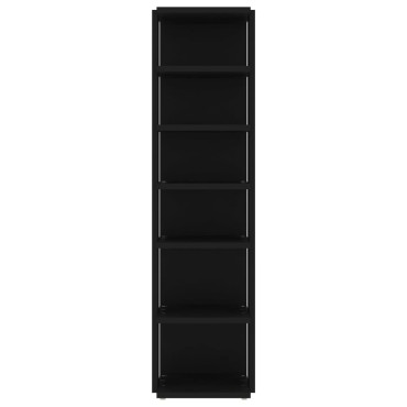 vidaXL Παπουτσοθήκη Μαύρη 27,5x27x102cm από Επεξεργασμένο Ξύλο