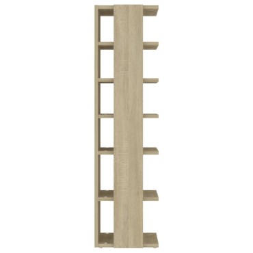 vidaXL Παπουτσοθήκη Sonoma Δρυς 27,5x27x102cm από Επεξεργασμένο Ξύλο
