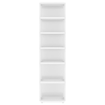vidaXL Παπουτσοθήκες 2 τεμ. Γυαλιστερό Λευκό 27,5x27x102cm
