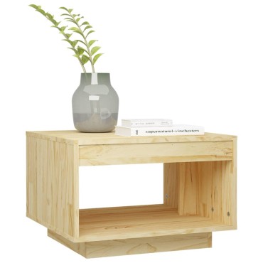 vidaXL Τραπεζάκι Σαλονιού 50x50x33,5cm από Μασίφ Ξύλο Πεύκου 1 τεμ.