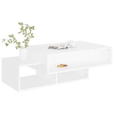 vidaXL Τραπεζάκι Σαλονιού Λευκό 105x55x32cm από Επεξ. Ξύλο 1 τεμ.