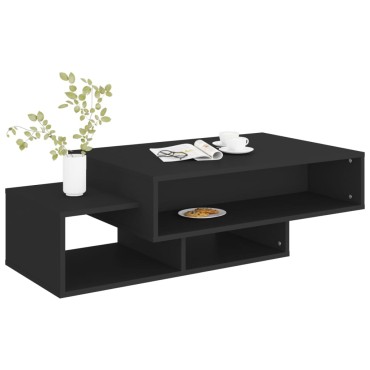 vidaXL Τραπεζάκι Σαλονιού Μαύρο 105x55x32cm από Επεξ. Ξύλο 1 τεμ.