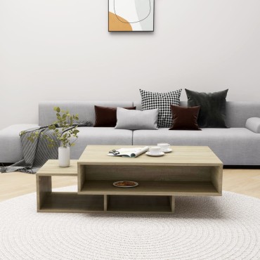 vidaXL Τραπεζάκι Σαλονιού Sonoma Δρυς 105x55x32cm από Επεξ. Ξύλο 1 τεμ.