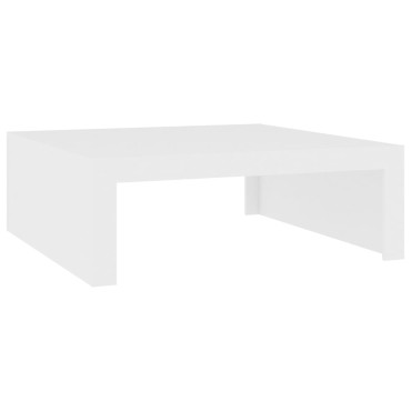 vidaXL Τραπεζάκι Σαλονιού Λευκό 100x100x35cm Επεξ. Ξύλο 1 τεμ.