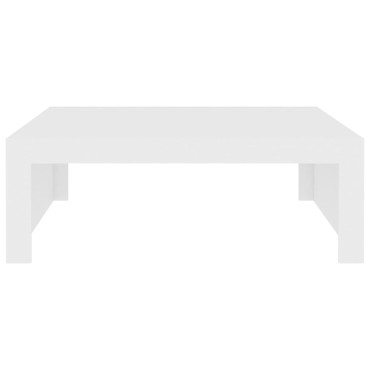 vidaXL Τραπεζάκι Σαλονιού Λευκό 100x100x35cm Επεξ. Ξύλο 1 τεμ.