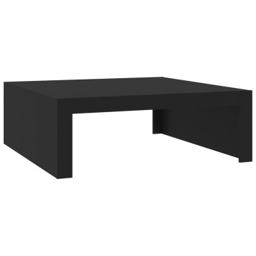 vidaXL Τραπεζάκι Σαλονιού Μαύρο 100x100x35cm από Επεξ. Ξύλο 1 τεμ.