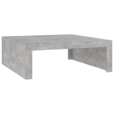 vidaXL Τραπεζάκι Σαλονιού Γκρι Σκυρ. 100x100x35cm Επεξ. Ξύλο 1 τεμ.