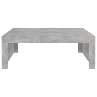 vidaXL Τραπεζάκι Σαλονιού Γκρι Σκυρ. 100x100x35cm Επεξ. Ξύλο 1 τεμ.
