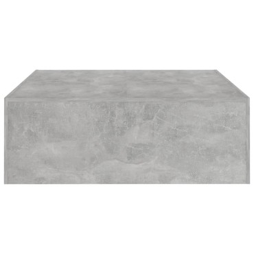 vidaXL Τραπεζάκι Σαλονιού Γκρι Σκυρ. 100x100x35cm Επεξ. Ξύλο 1 τεμ.