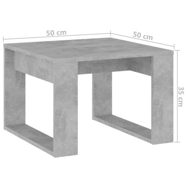 Τραπέζι Βοηθητικό Γκρι Σκυρ. 50x50x35cm από Επεξ. Ξύλο