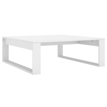 vidaXL Τραπεζάκι Σαλονιού Λευκό 100x100x35cm Επεξ. Ξύλο 1 τεμ.