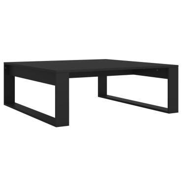 vidaXL Τραπεζάκι Σαλονιού Μαύρο 100x100x35cm από Επεξ. Ξύλο 1 τεμ.