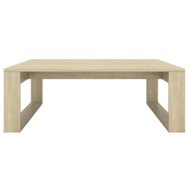 vidaXL Τραπεζάκι Σαλονιού Sonoma Δρυς 100x100x35cm από Επεξ. Ξύλο 1 τεμ.