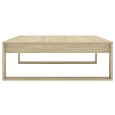vidaXL Τραπεζάκι Σαλονιού Sonoma Δρυς 100x100x35cm από Επεξ. Ξύλο 1 τεμ.