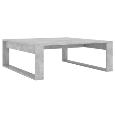 vidaXL Τραπεζάκι Σαλονιού Γκρι Σκυρ. 100x100x35cm Επεξ. Ξύλο 1 τεμ.