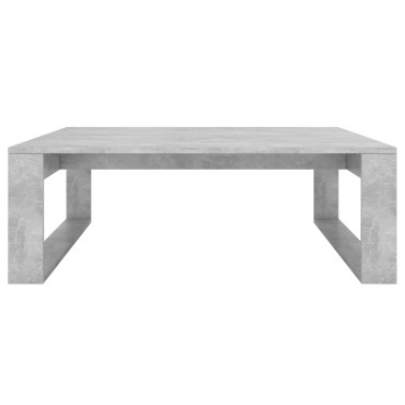 vidaXL Τραπεζάκι Σαλονιού Γκρι Σκυρ. 100x100x35cm Επεξ. Ξύλο 1 τεμ.