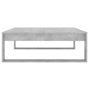 vidaXL Τραπεζάκι Σαλονιού Γκρι Σκυρ. 100x100x35cm Επεξ. Ξύλο 1 τεμ.