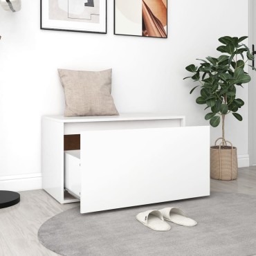 vidaXL Έπιπλο Χολ / Εισόδου Λευκό 80x40x45cm από Επεξ. Ξύλο 1 τεμ.