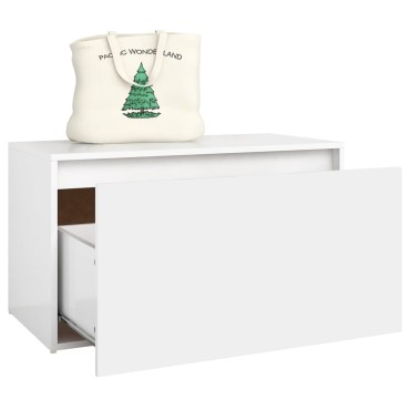 vidaXL Έπιπλο Χολ / Εισόδου Λευκό 80x40x45cm από Επεξ. Ξύλο 1 τεμ.