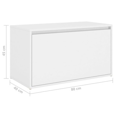 vidaXL Έπιπλο Χολ / Εισόδου Λευκό 80x40x45cm από Επεξ. Ξύλο 1 τεμ.