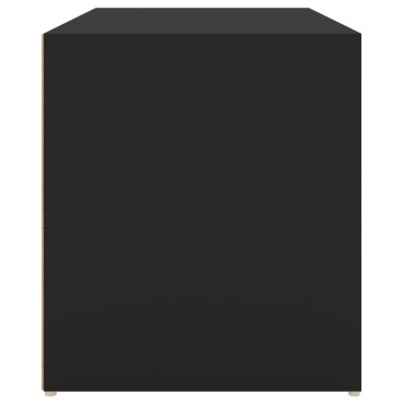 vidaXL Έπιπλο Χολ / Εισόδου Μαύρο 80x40x45cm από Επεξ. Ξύλο 1 τεμ.