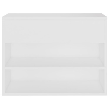 vidaXL Παπουτσοθήκη Λευκή 60x30x45cm από Επεξ. Ξύλο
