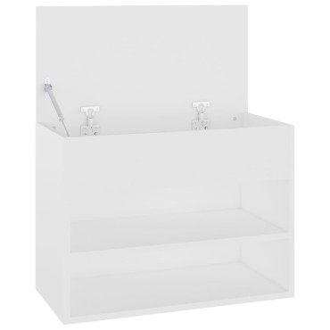 vidaXL Παπουτσοθήκη Λευκή 60x30x45cm από Επεξ. Ξύλο