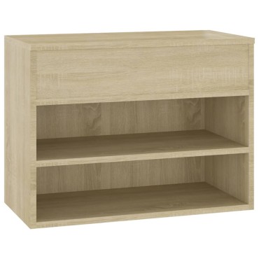 vidaXL Παπουτσοθήκη Sonoma Δρυς 60x30x45cm από Επεξ. Ξύλο
