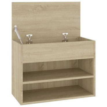 vidaXL Παπουτσοθήκη Sonoma Δρυς 60x30x45cm από Επεξ. Ξύλο