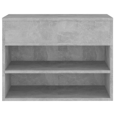 vidaXL Παπουτσοθήκη Γκρι Σκυροδέματος 60x30x45cm από Επεξ. Ξύλο