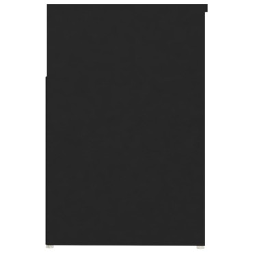 vidaXL Παπουτσοθήκη Μαύρη 80x30x45cm από Επεξ. Ξύλο