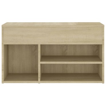 vidaXL Παπουτσοθήκη Sonoma Δρυς 80x30x45cm από Επεξ. Ξύλο