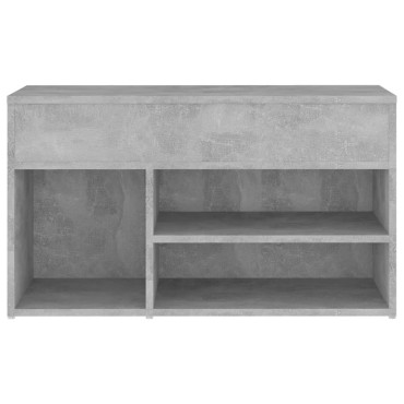 vidaXL Παπουτσοθήκη Γκρι Σκυροδέματος 80x30x45cm από Επεξ. Ξύλο