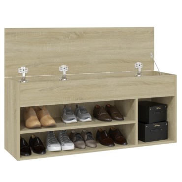vidaXL Παπουτσοθήκη Sonoma Δρυς 105x30x45cm Επεξ. Ξύλο