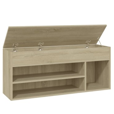 vidaXL Παπουτσοθήκη Sonoma Δρυς 105x30x45cm Επεξ. Ξύλο