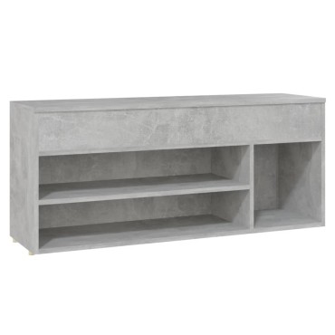 vidaXL Παπουτσοθήκη Γκρι Σκυρ. 105x30x45cm από Επεξ. Ξύλο