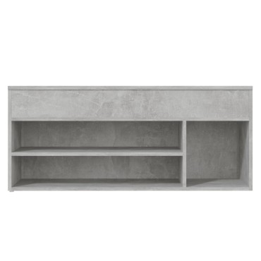 vidaXL Παπουτσοθήκη Γκρι Σκυρ. 105x30x45cm από Επεξ. Ξύλο