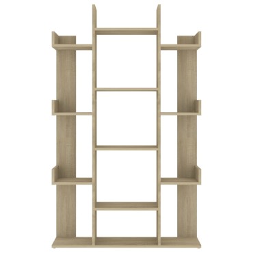vidaXL Βιβλιοθήκη Sonoma Δρυς 86x25,5x140cm από Επεξ. Ξύλο 1 τεμ.