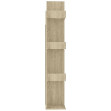 vidaXL Βιβλιοθήκη Sonoma Δρυς 48x25,5x140cm από Επεξ. Ξύλο 1 τεμ.