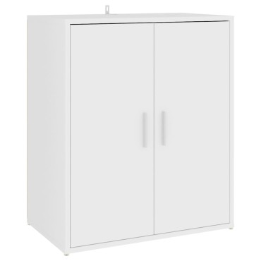 vidaXL Παπουτσοθήκη Λευκή 60x35x70cm από Επεξ. Ξύλο