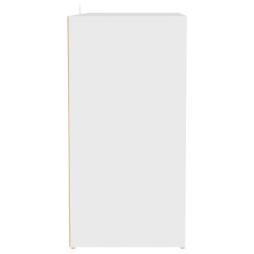 vidaXL Παπουτσοθήκη Λευκή 60x35x70cm από Επεξ. Ξύλο