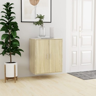 vidaXL Παπουτσοθήκη Sonoma Δρυς 60x35x70cm από Επεξ. Ξύλο