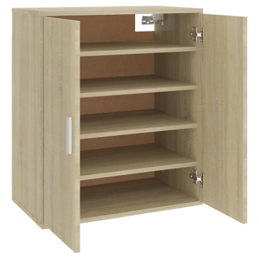 vidaXL Παπουτσοθήκη Sonoma Δρυς 60x35x70cm από Επεξ. Ξύλο