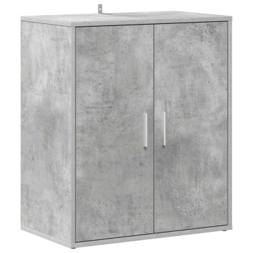 vidaXL Παπουτσοθήκη Γκρι Σκυροδέματος 60x35x70cm από Επεξ. Ξύλο