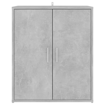 vidaXL Παπουτσοθήκη Γκρι Σκυροδέματος 60x35x70cm από Επεξ. Ξύλο