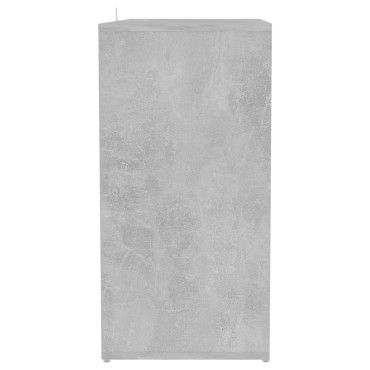 vidaXL Παπουτσοθήκη Γκρι Σκυροδέματος 60x35x70cm από Επεξ. Ξύλο