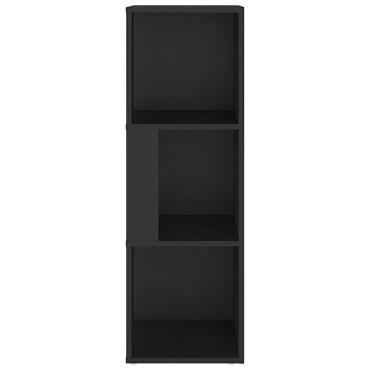 vidaXL Ντουλάπι Γωνία Μαύρο 33x33x100cm από Επεξ. Ξύλο 1 τεμ.