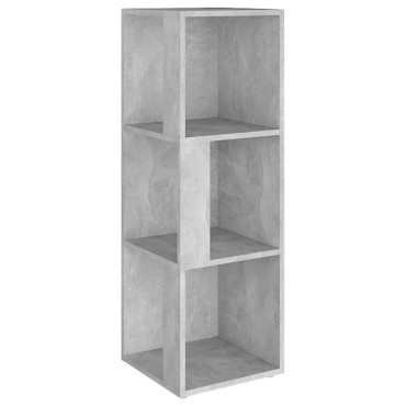 vidaXL Ντουλάπι Γωνιακό Γκρι Σκυροδέματος 33x33x100cm από Επεξ. Ξύλο 1 τεμ.